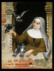 Nourrir les pigeons, 1877